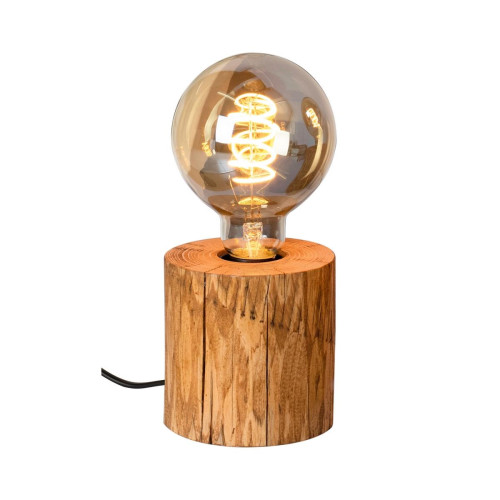 Britop Lighting - Trabo Lampe de table 1xE27 Max.25W Pin teinté/Noir - Lampe Design