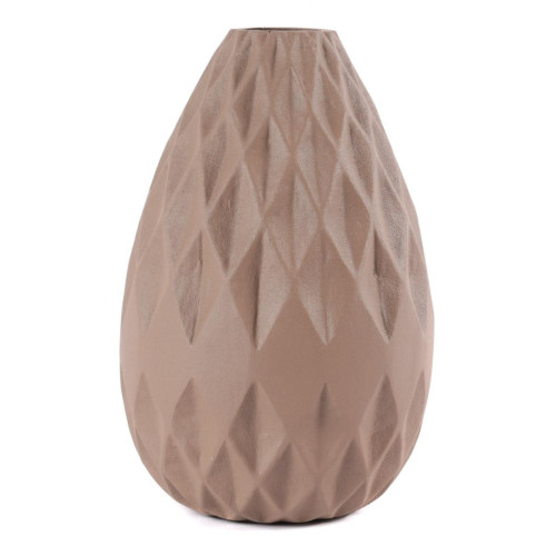 3S. x Home - Vase aluminium taupe - Statue Et Figurine Design
