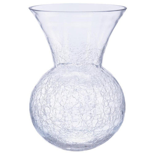 3S. x Home - Vase Boule Évasée Craquelée - Bougeoir Et Photophore Design