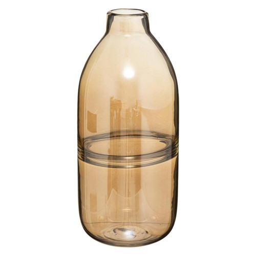 3S. x Home - Vase bouteille "Line Shine" H30cm ambre - Objets Déco Design
