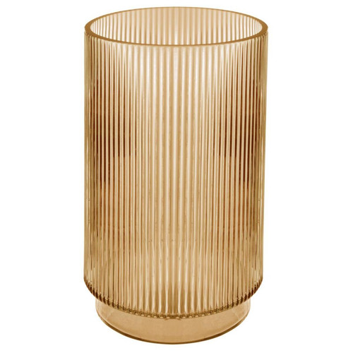 Vase en verre Cylindre Slow caramel 3S. x Home Meuble & Déco