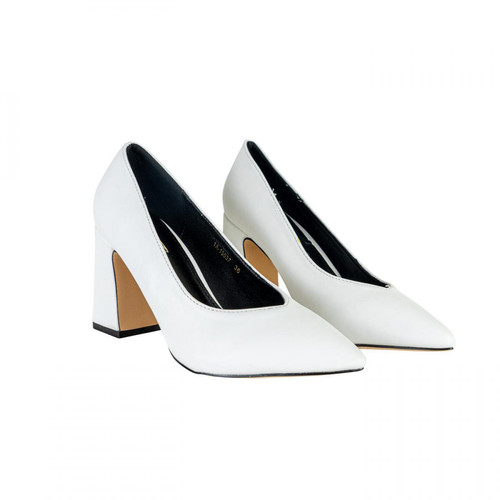 3S. x Le Vestiaire - Escarpins Bérénice blanc - Promo Les chaussures