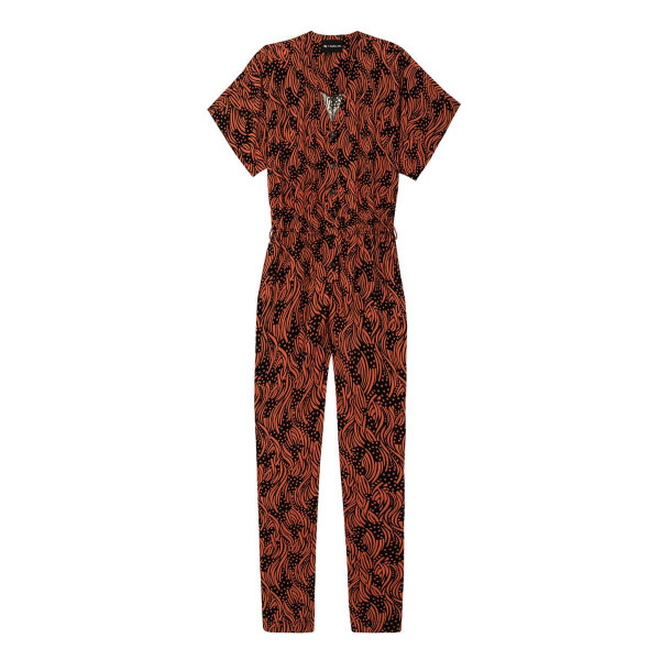 Combinaison pantalon print jungle réédition Nyali multicolore en viscose 3S. x Réédition Mode femme