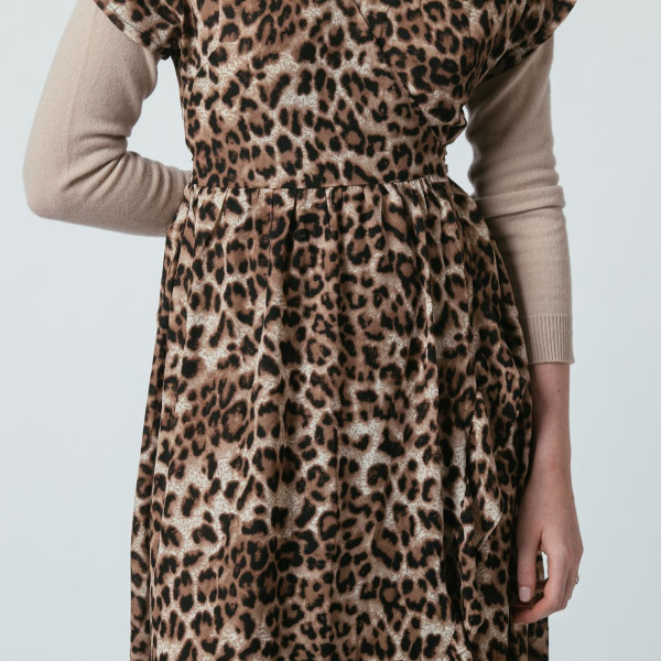 Robe manches courtes  léopard Léopoldine 3S. x Le Vestiaire