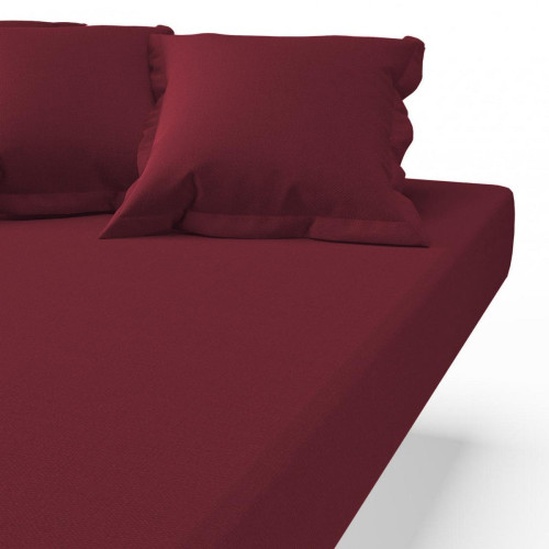 3S. x Tertio (Nos Unis) - Drap-housse coton TERTIO® - Linge de lit rouge