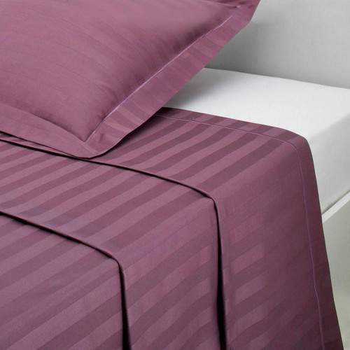 3S. x Tertio (Nos Unis) - Drap plat satin de coton TERTIO® - violet - Promos draps plats