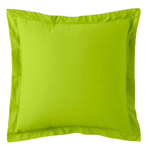 3S. x Tertio (Nos Unis) - Taie d'oreiller coton TERTIO® - vert anis - Linge de lit matiere naturelle