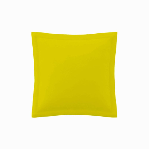 3S. x Tertio (Nos Unis) - Taie d'oreiller ou de traversin unie polycoton TERTIO® - Jaune Moutarde - Linge de lit jaune