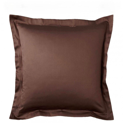 3S. x Tertio (Nos Unis) - Taie d'oreiller satin de coton TERTIO® - Chocolat - Linge de lit marron