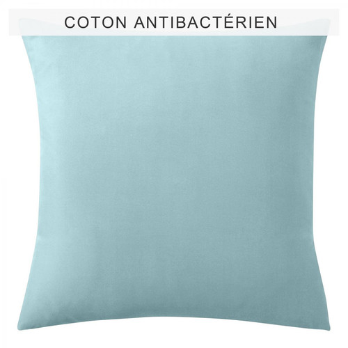 3S. x Collection (Nos Imprimés) - Taie d'oreiller coton Sanitized® - bleu lagon - Linge de lit matiere naturelle