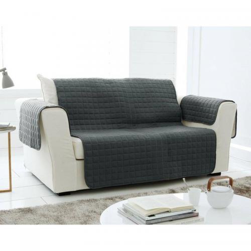 Becquet - Protège-fauteuil et canapé matelassé Becquet - Gris - Housse De Canapé Et Chaise Design