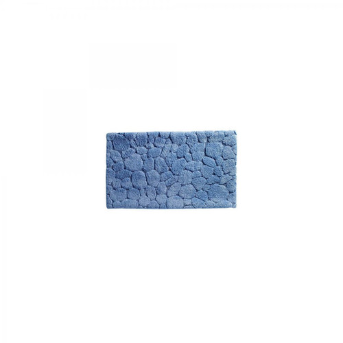 Becquet - Tapis de bain relief en galet - Bleu - Tapis de bain