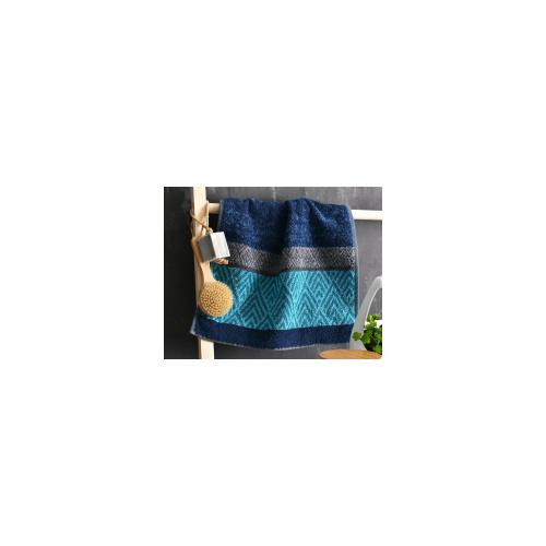 Becquet - Linge de toilette motif chevron coloré 450gm2 coton Becquet - Bleu - Draps de plage