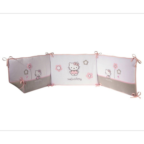 Hello Kitty - Tour de lit 3 panneaux HELLO KITTY Célestine - en velours - Multicolore - Linge de maison
