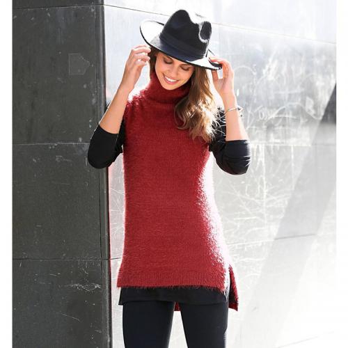 3 SUISSES - Pull - Rouge - Promo Pull, Gilet