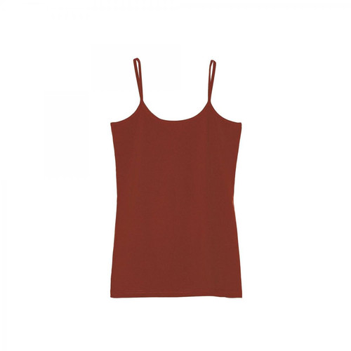 Tee-shirt uni à bretelles maille élastique femme - Rouge 3 SUISSES