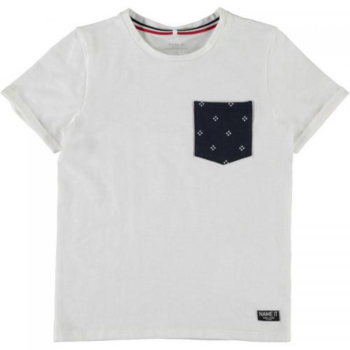 Name It - T-shirt manches courtes garçon Name it - Blanc - Promos Enfant