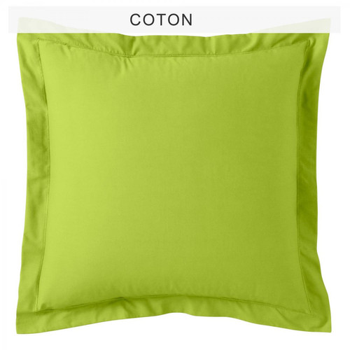 3S. x Tertio (Nos Unis) - Taie d'oreiller coton TERTIO® - vert anis - Soldes Linge de lit
