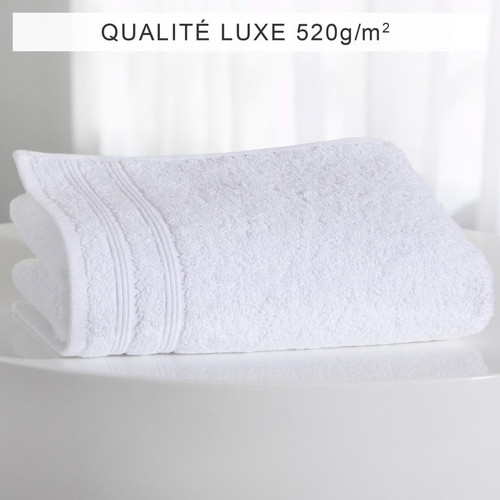 3S. x Tertio (Nos Unis) - Serviette invité coton 520 gm² TERTIO® - blanc - Promo Serviette, drap de bain