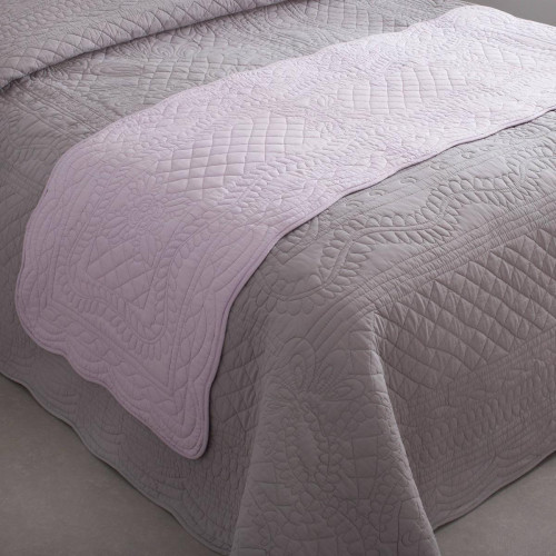 3S. x Tertio (Nos Unis) - Jeté de lit coton TERTIO® - gris clair - Couvre-lit, jeté de lit