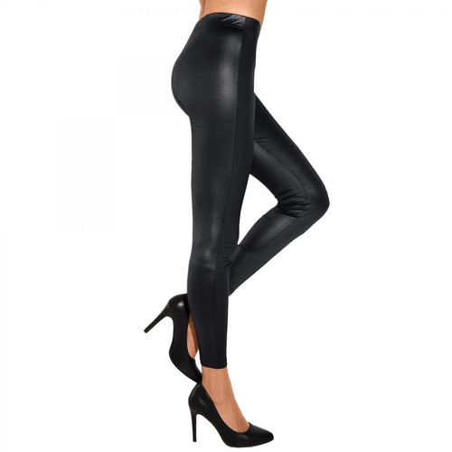 Venca - Legging élastique brillant femme Noir - Pantalon  femme