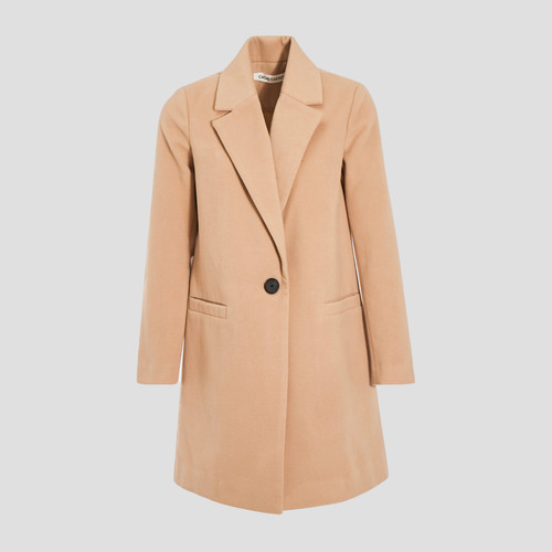 Cache cache - Manteau droit boutonné - Les couleurs de l'automne Mode femme