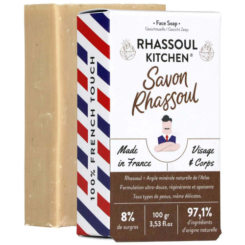 Savon Visage Equilibrant Surgras Et Naturel Rhassoul Kitchen Monsieur Barbier