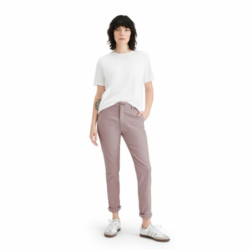Dockers - Pantalon chino slim cheville violet - Nouveautés La mode