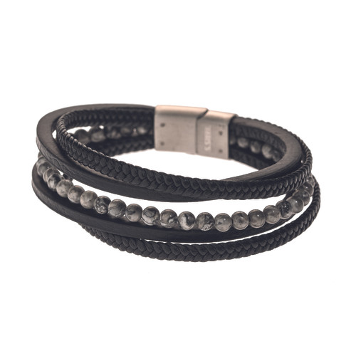 Bracelet Homme Geographical Norway  315101 - NOIR Geographical Norway Bijoux LES ESSENTIELS HOMME