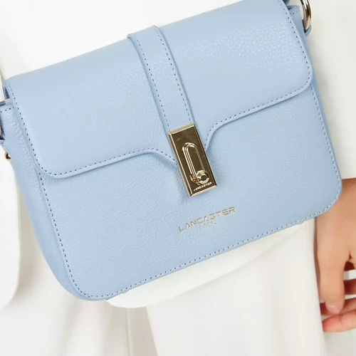 Petit sac trotteur - Bleu clair en cuir Bleu Lancaster Maroquinerie Mode femme