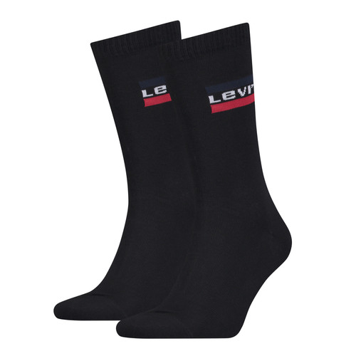 Lot de 2 paires de chaussettes unisexe - Noir en coton Levi's Underwear LES ESSENTIELS HOMME