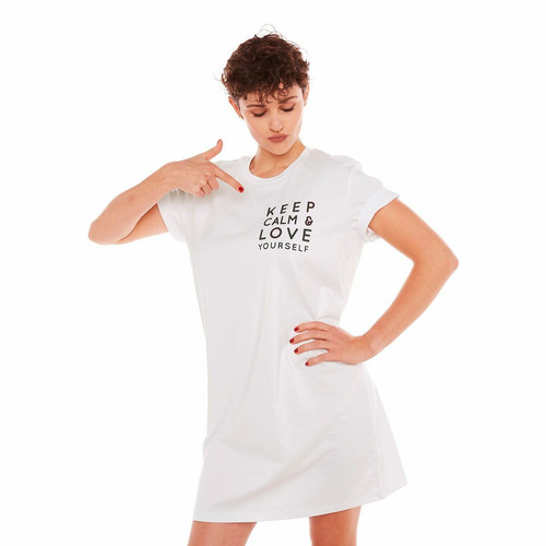 Chemise de nuit Pomm'Poire - blanc en coton Pomm Poire Mode femme