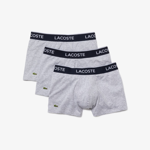Lacoste Underwear - Lot de 3 boxers logotes ceinture elastique - Promo