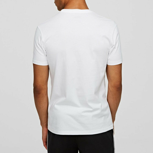 T-shirt col rond coton Karl Lagerfeld - Blanc Karl Lagerfeld
