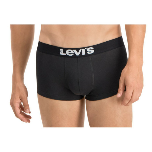 Lot de 2 boxers ceinture elastique - Noir logo blanc en coton  Levi's Underwear LES ESSENTIELS HOMME