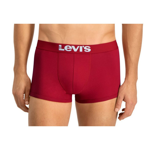 Lot de 2 boxers ceinture élastique - Rouge en coton Levi's Underwear LES ESSENTIELS HOMME