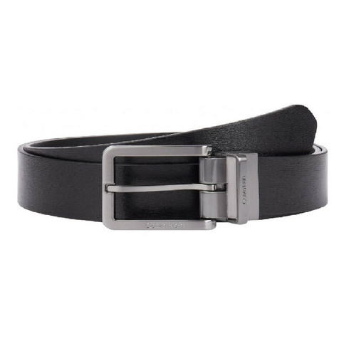Calvin Klein Maroquinerie - ceinture en cuir noir - Promo LES ESSENTIELS HOMME