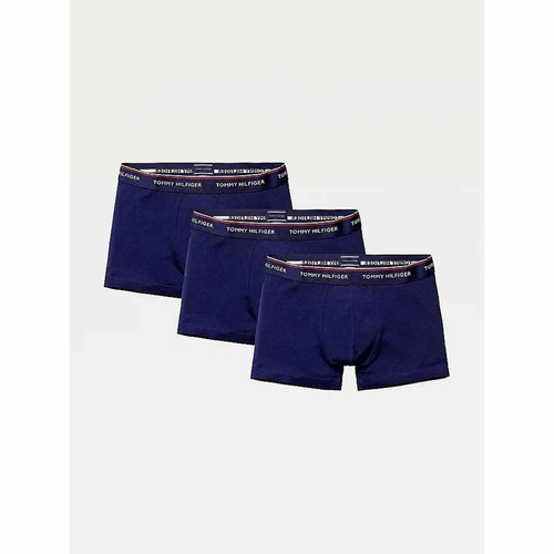 Pack de 3 boxers logotés - Bleu Tommy Hilfiger Underwear en coton Tommy Hilfiger Underwear LES ESSENTIELS HOMME
