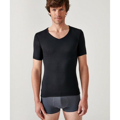 Damart - Tee-shirt Manches Courtes Noir - T-shirt / Polo homme