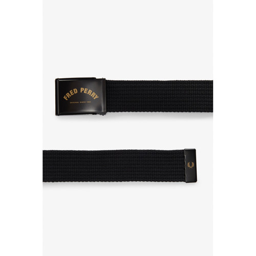 Ceinture à sangle Fred Perry Noire Fred Perry