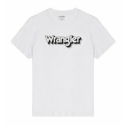 Wrangler - T-Shirt Homme SS Logo Tee - t shirts blancs homme