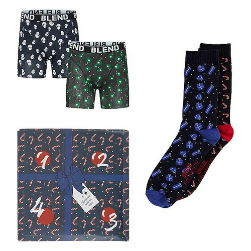 Blend - Coffret Cadeau Spécial Noel Sous-vêtements - Sélection Cadeau De Noël Sous-Vêtement Et Pyjama Design