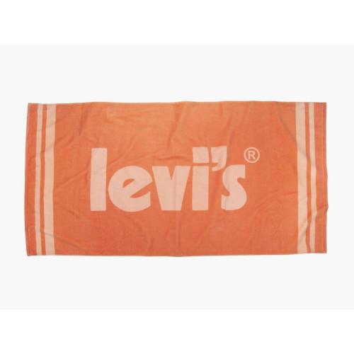 Serviette de plage orange en coton  Orange Levi's Accessoires Linge de maison