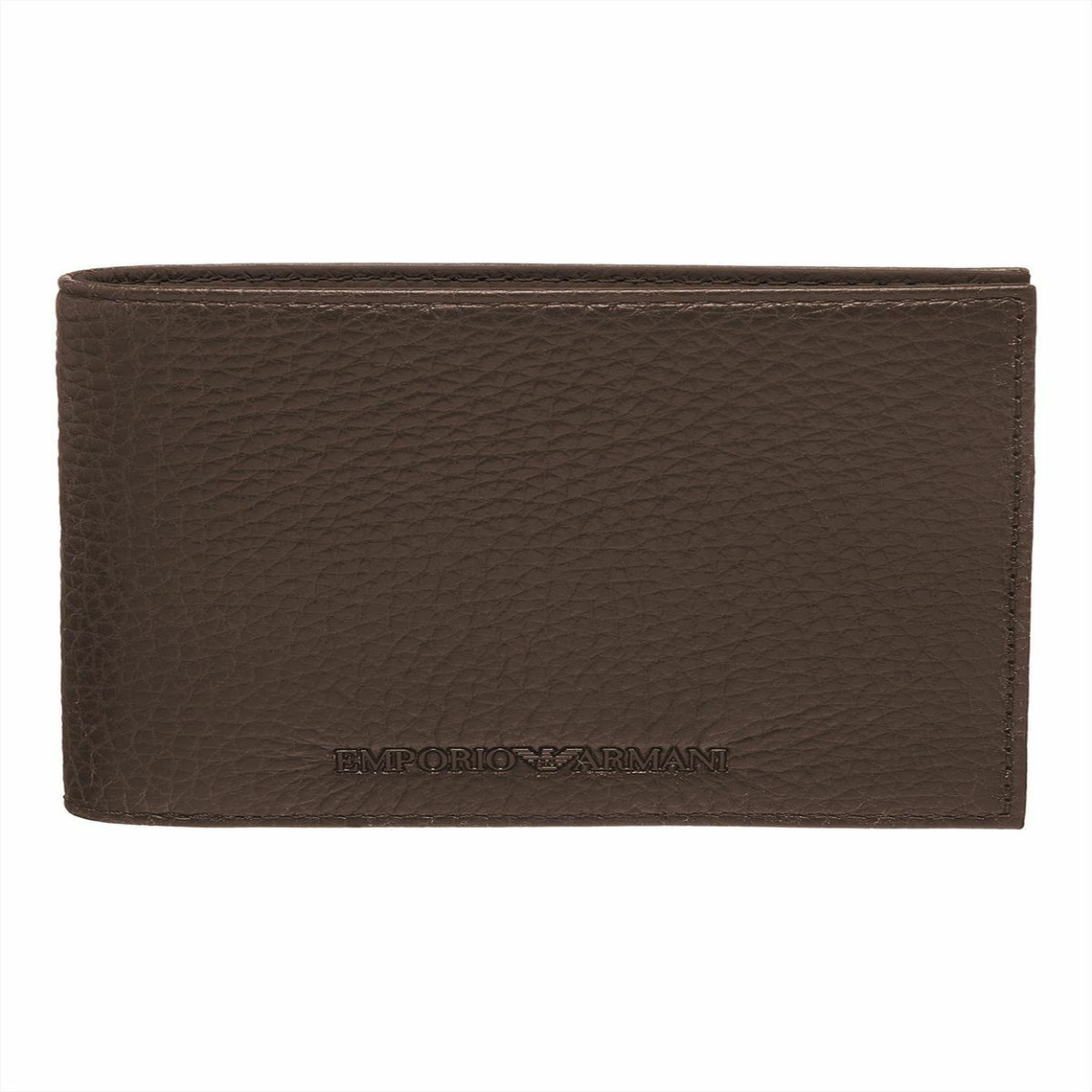 porte-monnaie - bi-fold wallet marron en cuir