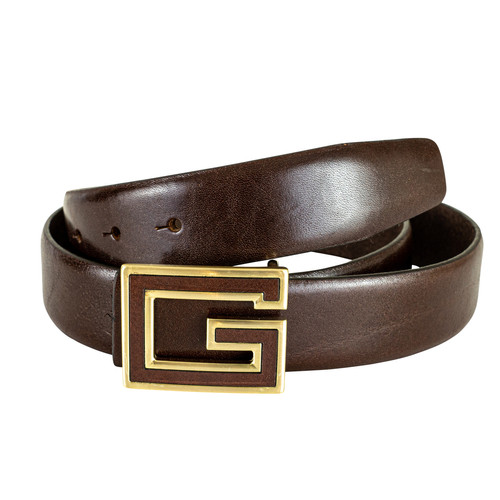 Guess Maroquinerie - Ceinture cuir marron - Guess Maroquinerie  - Promos homme