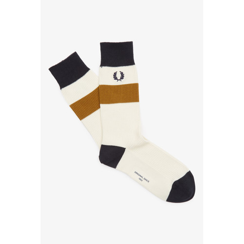 Fred Perry - Chaussettes à rayures gaufrées  - Fred Perry Maroquinerie et Accessoires
