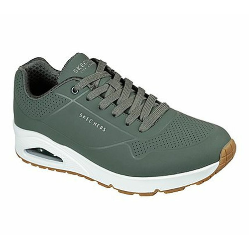 Baskets homme UNO - STAND ON AIR olive Skechers LES ESSENTIELS HOMME