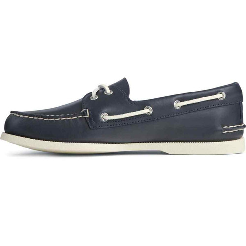 Chaussures Bateau Pour Homme A/O 2-EYE LEATHER - Cuir bleu Sperry