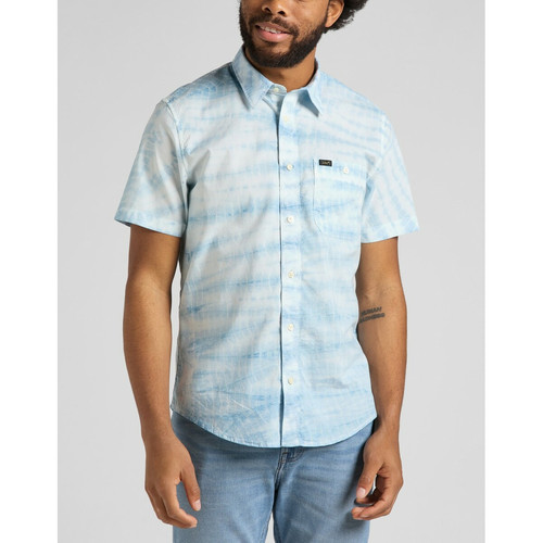 Lee - Chemise à Manches Courtes Homme SS LEESURE - Tie and Dye Bleu - French Days