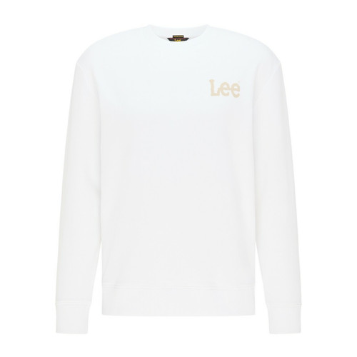 Sweatshirt Homme WOBBLY LEE - Uni Blanc en coton Lee LES ESSENTIELS HOMME